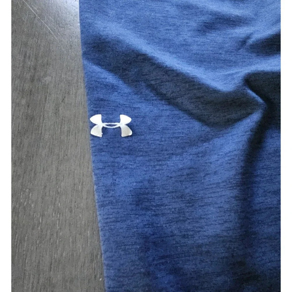 Under Armour Women's Storm Cropped Blue Sweatpants Small Heathered Blue - Picture 7 of 7